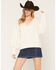 Image #1 - Cleo + Wolf Women's Lace Trim Sweater, Ivory, hi-res