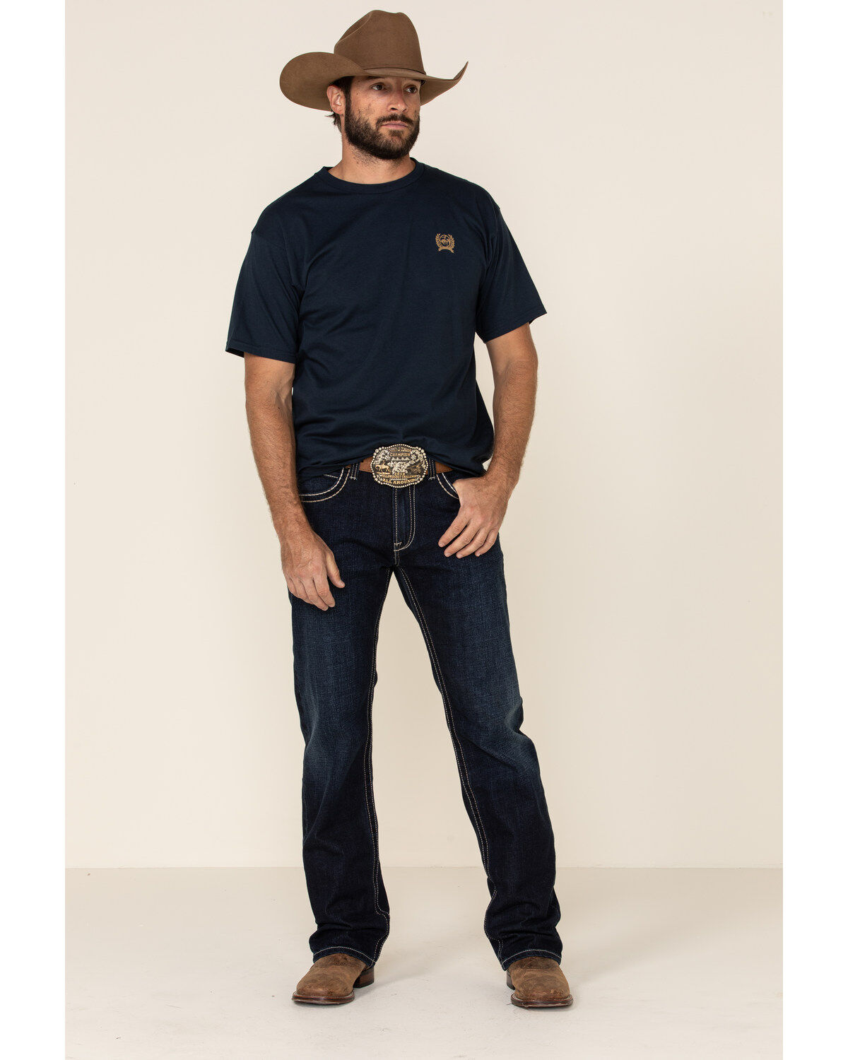 Image #1 - Ariat Men's M5 Memphis Dark Stackable Slim Straight Jeans, , hi-res