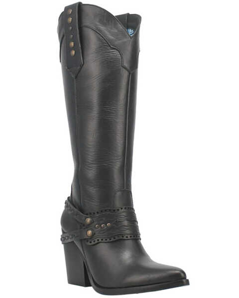 Image #1 - Dingo Women's Masquerade Hardness Studded Western Tall Boots - Snip Toe, , hi-res
