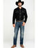 Image #6 - Scully Men's Embroidered Long Sleeve Snap Western Shirt, Black, hi-res