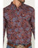 Image #3 - Ariat Men's Tyrone Paisley Print Long Sleeve Snap Western Shirt, Dark Red, hi-res