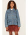 Urban Republic Girls' Light Wash Denim Ruffle Jacket, Light Wash, hi-res
