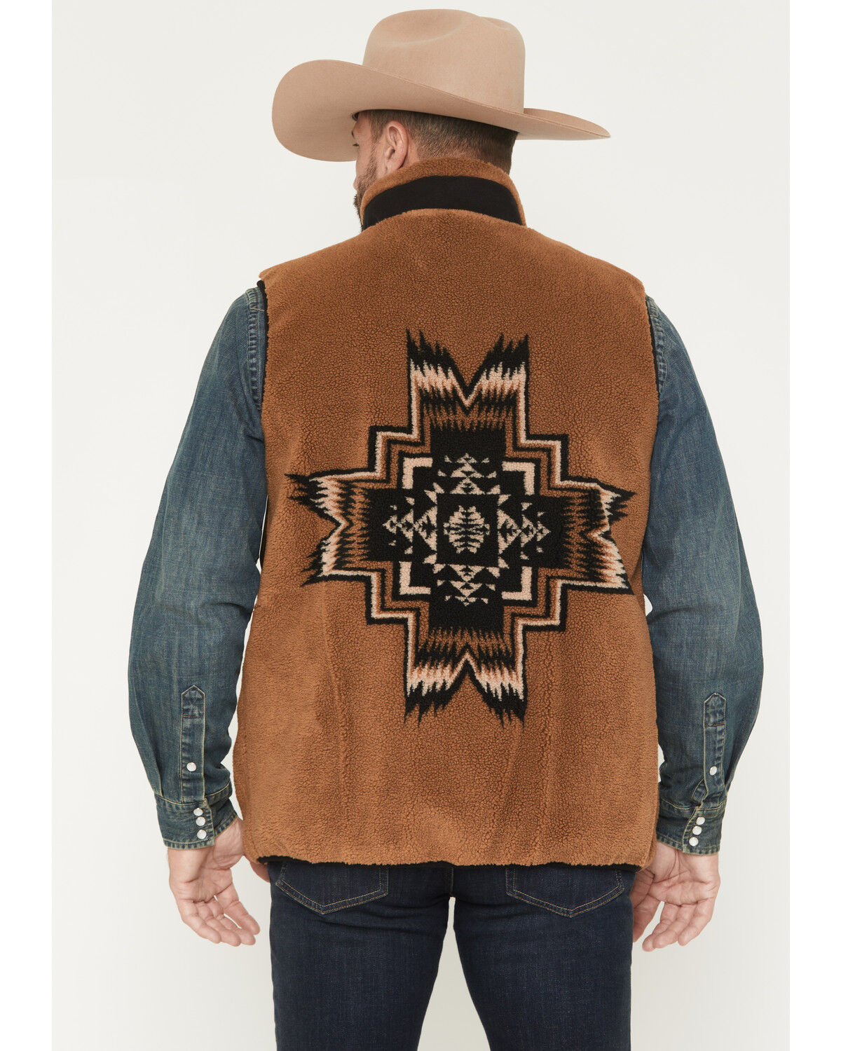 Image #4 - Pendleton Men's Tahuya Harding Berber Vest, Camel, hi-res