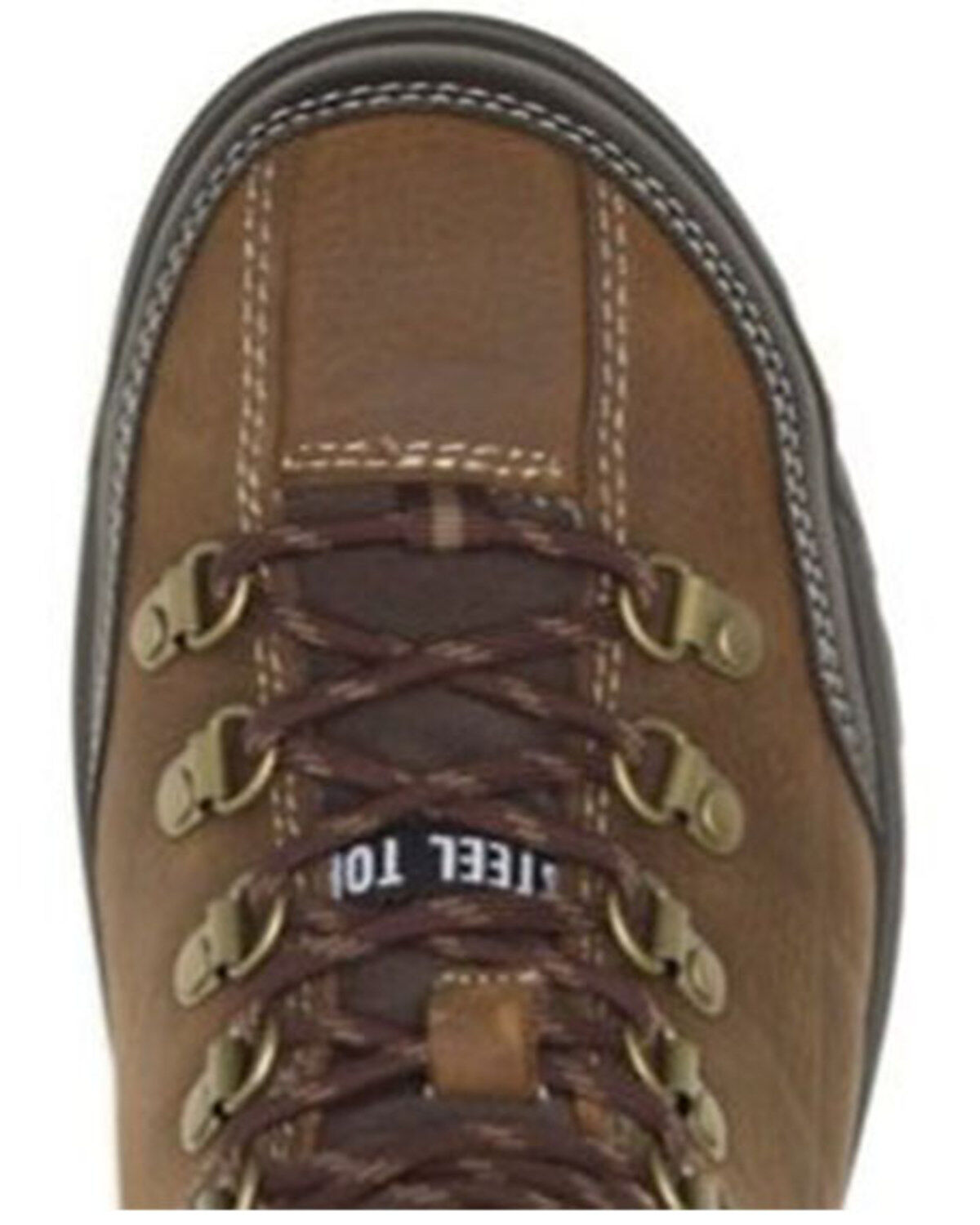 Image #5 - CAT Men's Threshold Waterproof Work Boots - Steel Toe, Brown, hi-res