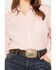 Image #3 - Ariat Women's Rose Gingham Print Long Sleeve Button Down Kirby Stretch Shirt - Plus, Rose, hi-res