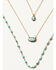 Image #2 - Shyanne Women's Turquoise Necklace Set - 3 Piece, Gold, hi-res