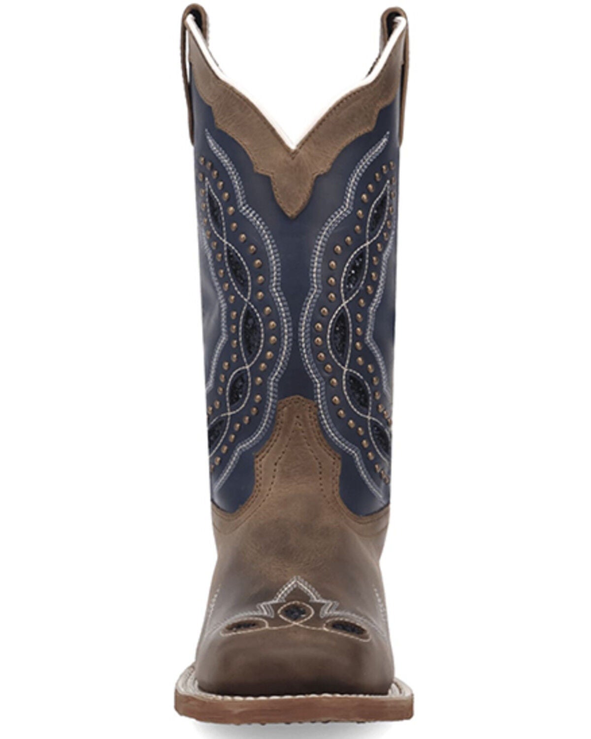 Image #4 - Laredo Women's Dragon Fly Embellished Western Boots - Broad Square Toe, Navy, hi-res