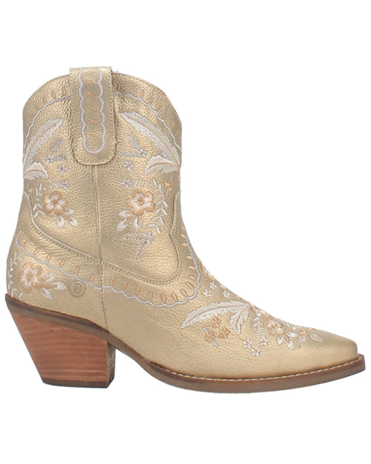 Product Name:  Dingo Women's Primrose Embroidered Floral Western Booties - Snip Toe