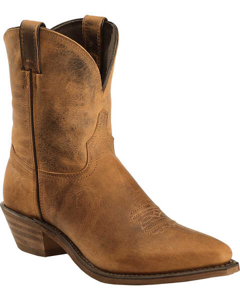 Image #1 - Abilene Women's Distressed 7" Western Boots - Snip Toe , Brown, hi-res