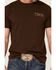 Cinch Men's Brown Logo Graphic Short Sleeve T-Shirt , Brown, hi-res