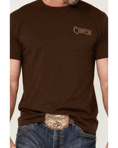Image #3 - Cinch Men's Brown Logo Graphic Short Sleeve T-Shirt , , hi-res