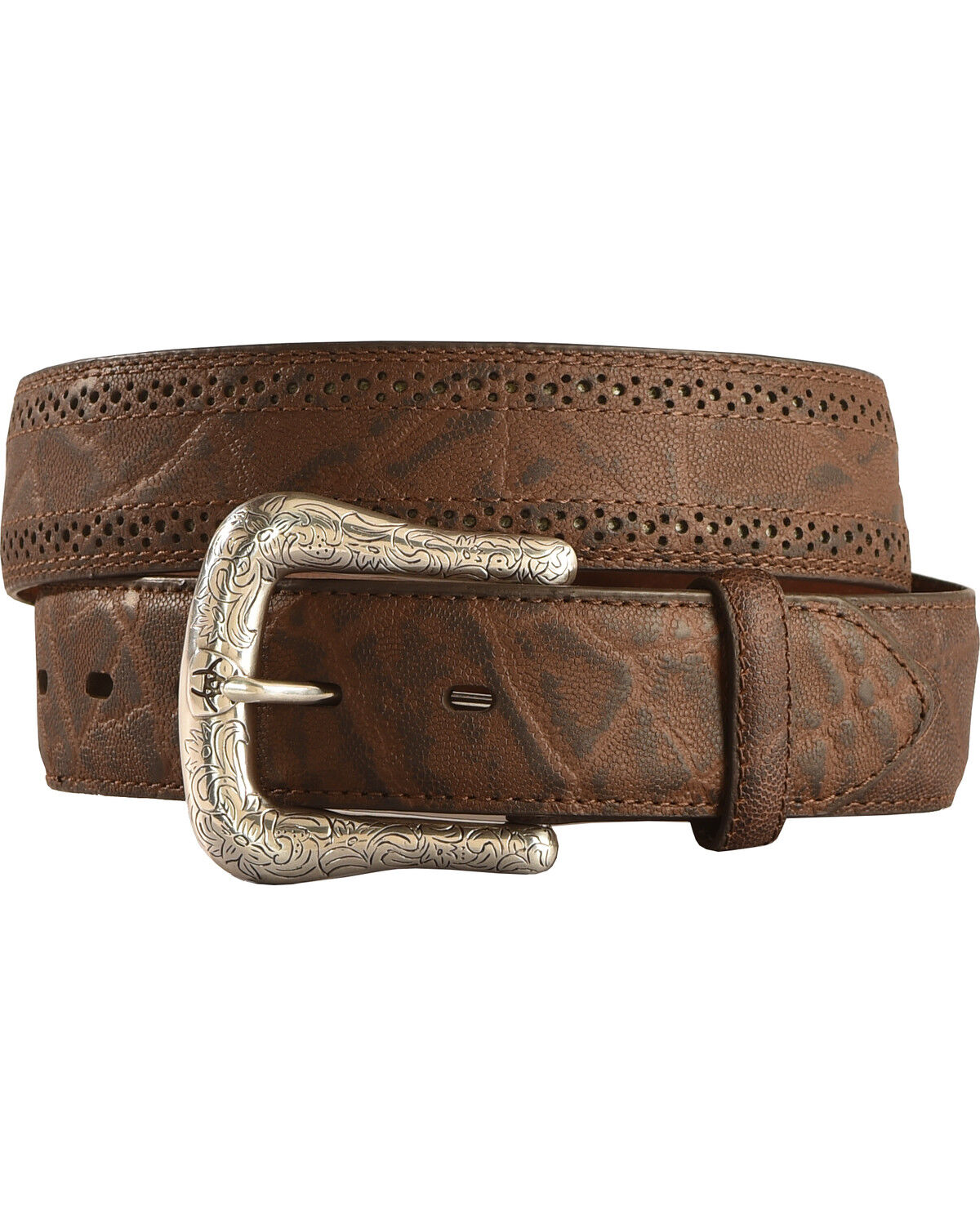 Ariat Men's Distressed Tan Leather Belt A1011202 