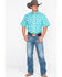 Image #6 - Wrangler 20x Men's Green Plaid Advanced Comfort Short Sleeve Western Shirt , , hi-res