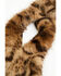 Image #3 - Shyanne Women's Leopard Print Faux Fur Scarf, Brown, hi-res