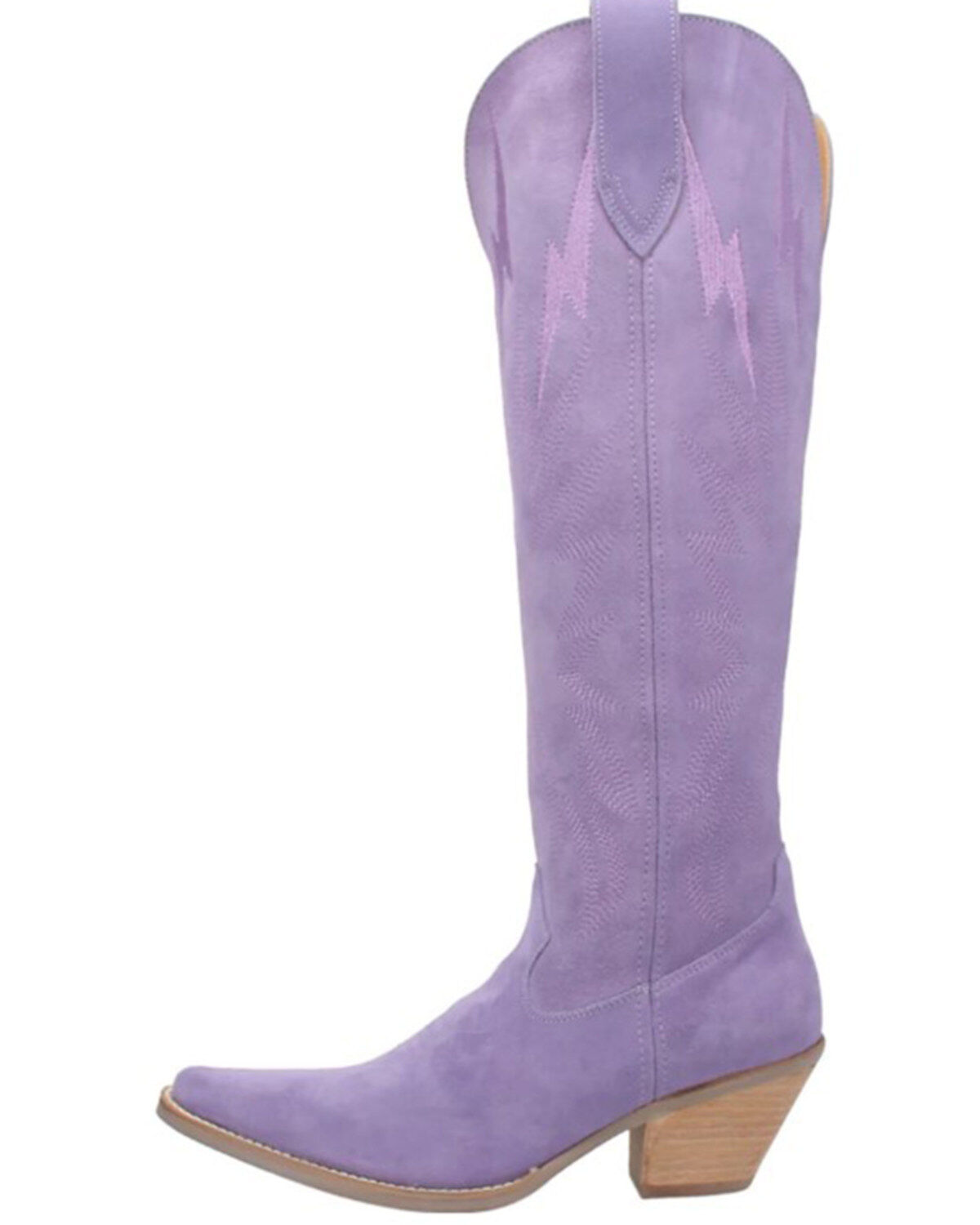 Image #3 - Dingo Women's Thunder Road Western Boots - Round Toe, Periwinkle, hi-res
