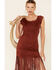 Image #2 - Shyanne Women's Faux Suede Fringe Hem Dress, , hi-res