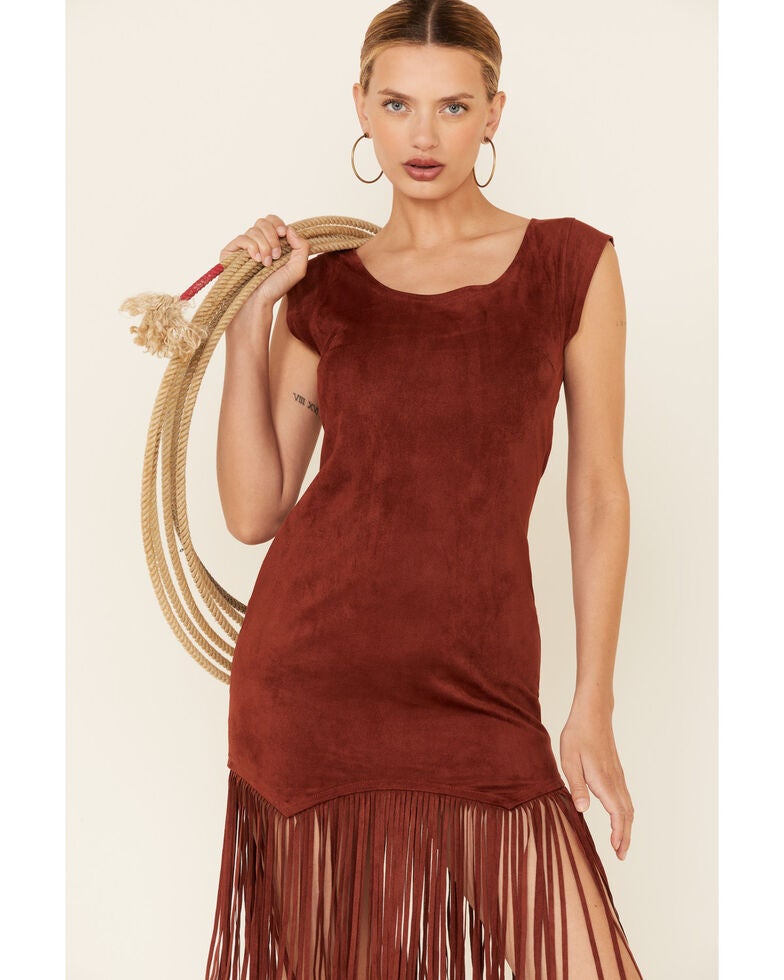 Shyanne Women's Faux Suede Fringe Hem Dress Boot Barn