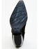 Image #7 - Italian Cowboy Women's Perforated Tall Western Boots - Snip Toe, Black, hi-res