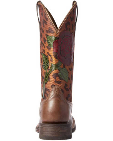 Image #3 - Ariat Women's Cedar Leopard Print Circuit Rosa Western Boot - Broad Square Toe , Brown, hi-res