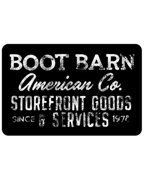 Boot Barn Black And White Logo Gift Card