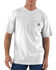 Carhartt Men's Loose Fit Heavyweight Logo Pocket Work T-Shirt - Big & Tall, White, hi-res