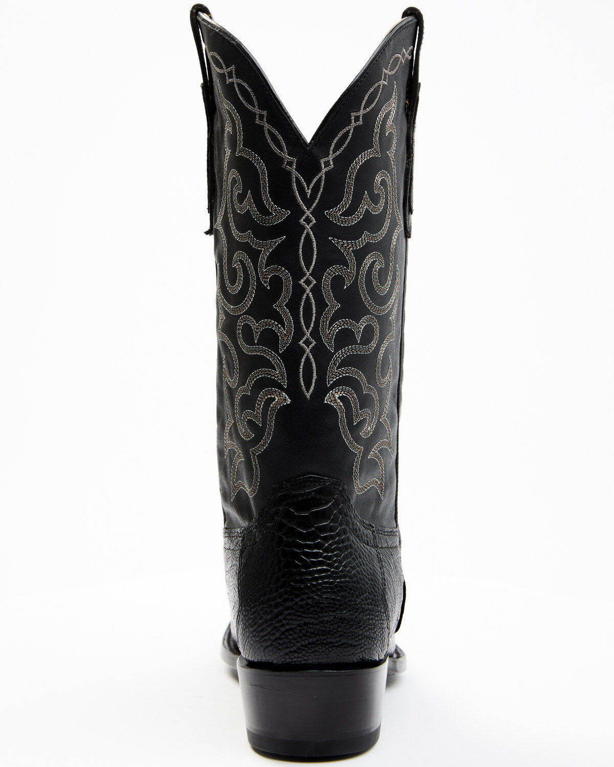 Image #4 - Cody James Men's Exotic Ostrich Leg Western Boots - Round Toe, Black, hi-res