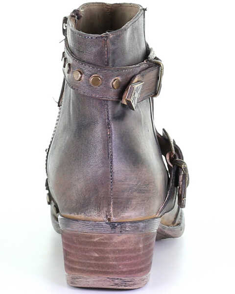 Image #4 - Circle G Women's Harness & Studs Fashion Booties - Round Toe, , hi-res