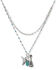 Image #1 - Lainey Wilson Women's Guitar Charm Layered Necklace, Silver, hi-res