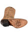 Lucchese Women's Laurelie Embroidered Floral Western Boots, Brown, hi-res