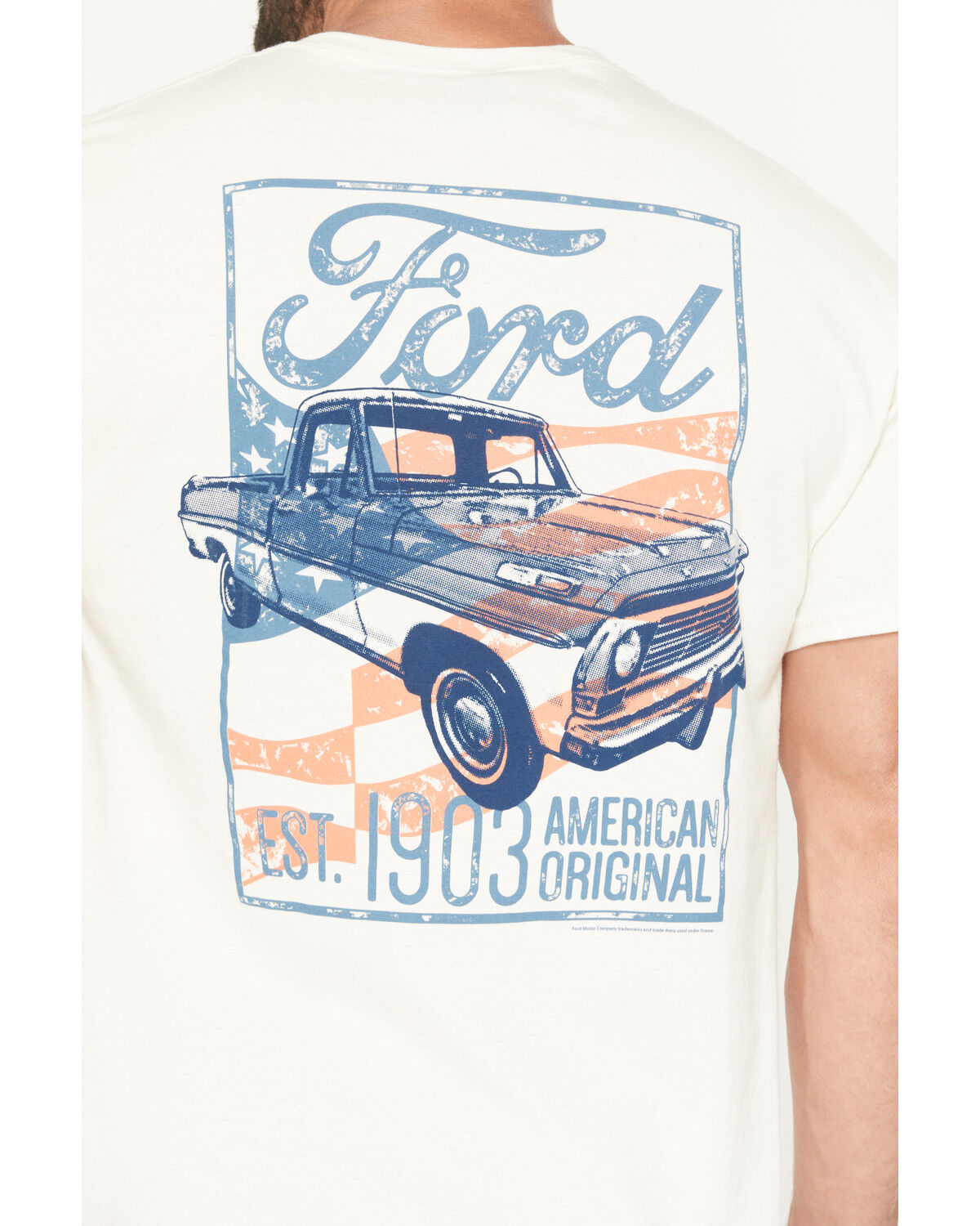 Image #4 - Buckwear Men's Ford Truck Cover Short Sleeve Graphic T-Shirt, Natural, hi-res