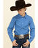 Image #1 - Cody James Boys' Astro Geo Print Button Long Sleeve Western Shirt , , hi-res