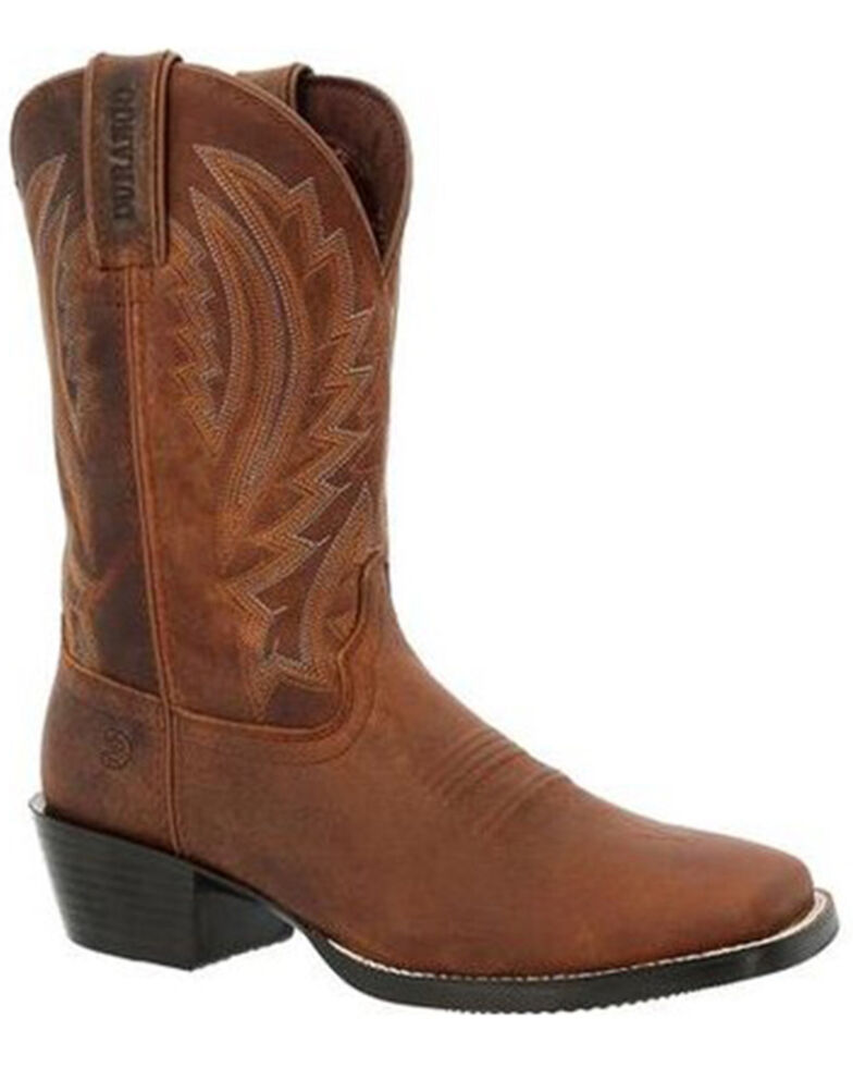 Durango Men's Westward Western Boots - Wide Square Toe, Cognac, hi-res