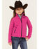 Image #1 - Shyanne Girls' Contrast Zip Softshell Jacket, , hi-res