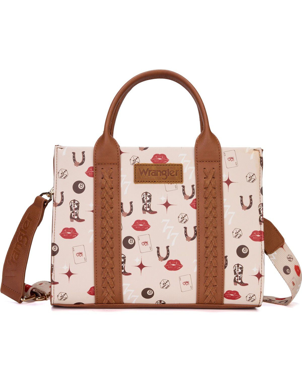 Wrangler X Boot Barn Women's Vegas Crossbody Tote, Tan, hi-res