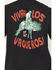 Image #4 - Wrangler Men's Vivan Los Vaqueros Short Sleeve Graphic T-Shirt, Black, hi-res