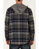 Image #4 - Hawx Men's Dark Gray Townsend Plaid Hooded Long Sleeve Flannel Work Shirt , , hi-res