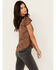 Idyllwind Women's Kimball Lace Trim Top, Tan, hi-res