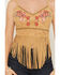 Image #3 - Shyanne Women's Rialto Embroidered Fringe Sleeveless Tank Top, Wheat, hi-res