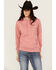 Image #2 - Ariat Women's Boot Barn Exclusive Logo Hoodie, Rose, hi-res