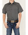 Panhandle Boys' Geo Print Short Sleeve Western Snap Shirt, Silver, hi-res