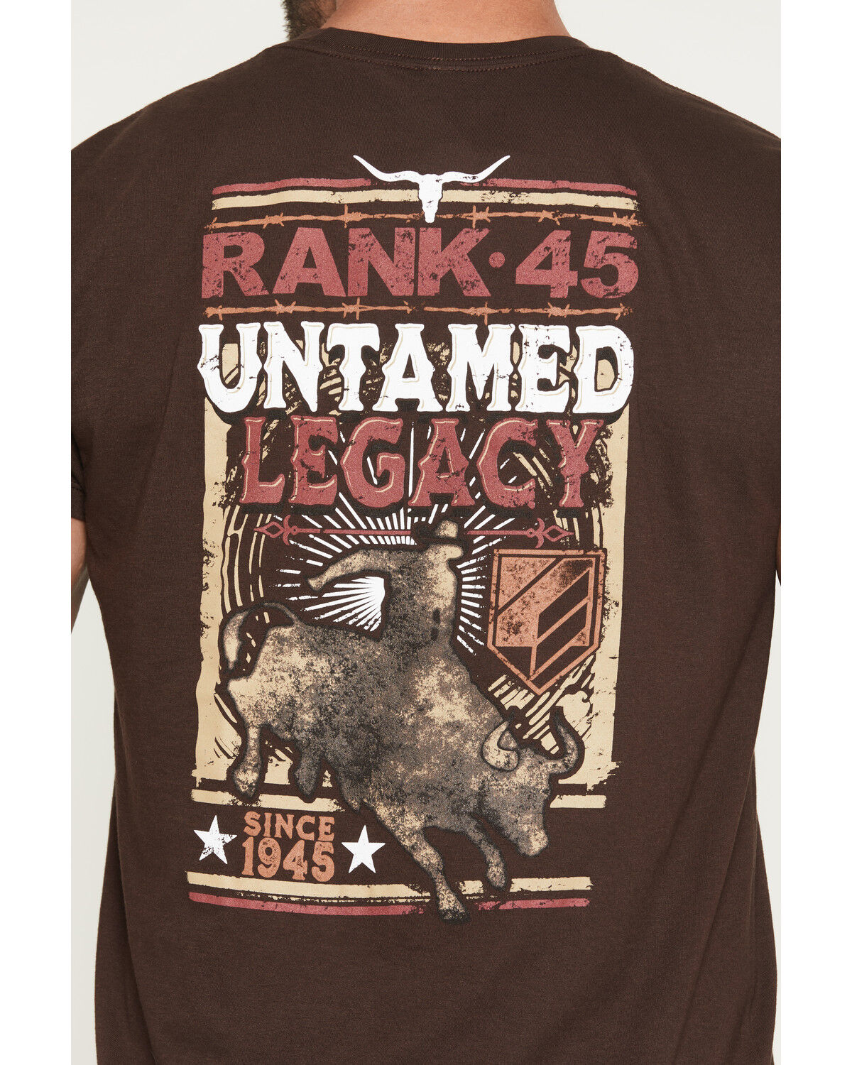 Image #4 - RANK 45® Men's Untamed Legacy Short Sleeve Graphic T-Shirt, Dark Brown, hi-res