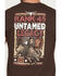 Image #4 - RANK 45® Men's Untamed Legacy Short Sleeve Graphic T-Shirt, Dark Brown, hi-res
