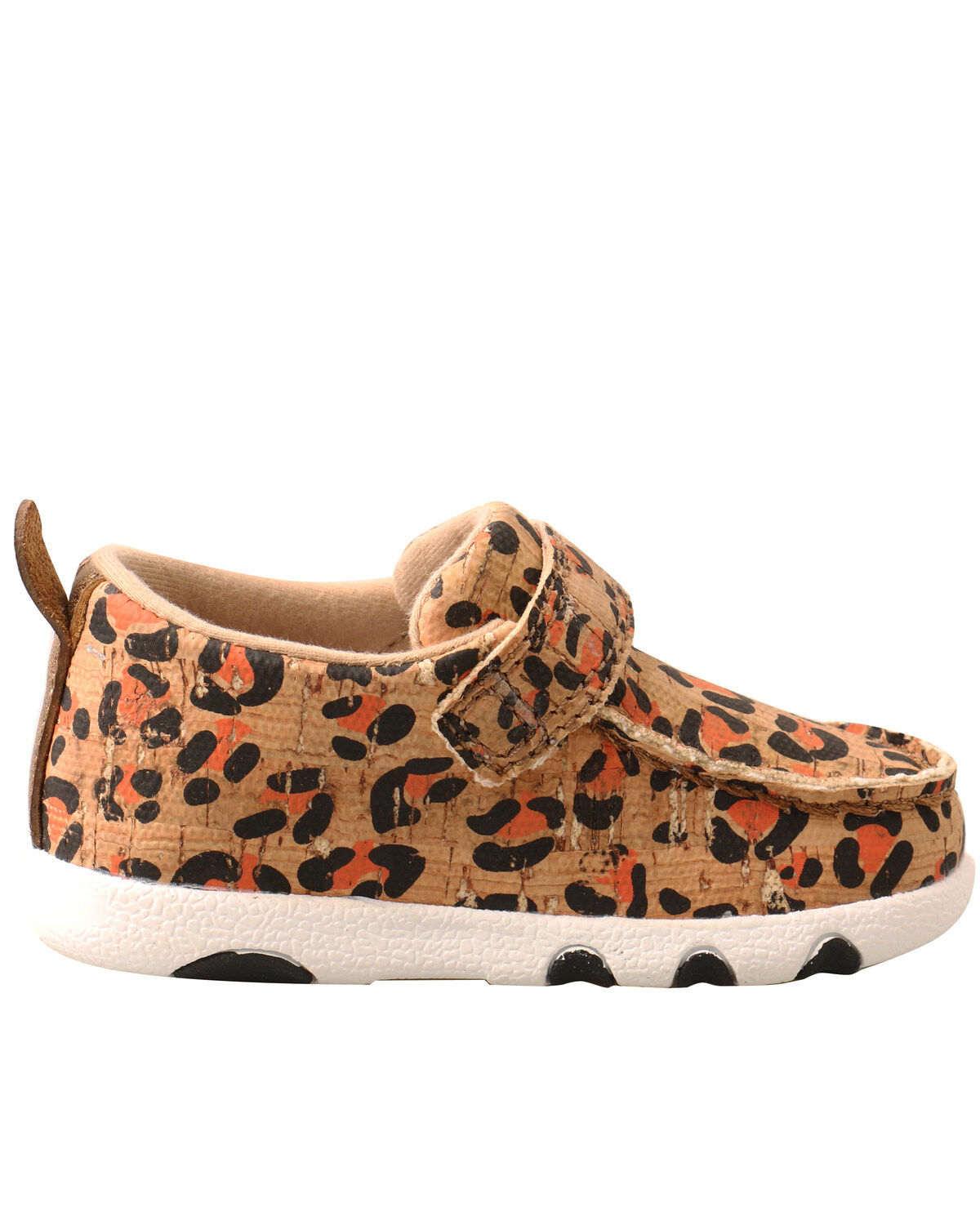 Image #2 - Twisted X Infant Girls' Leopard Print Driving Mocs, Tan, hi-res