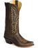 Image #1 - Old West Women's Distressed Leather Western Boots  - Snip Toe, , hi-res