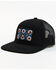 Image #1 - RopeSmart Men's Southwestern Rec Patch Mesh-Back Black Ball Cap, Black, hi-res