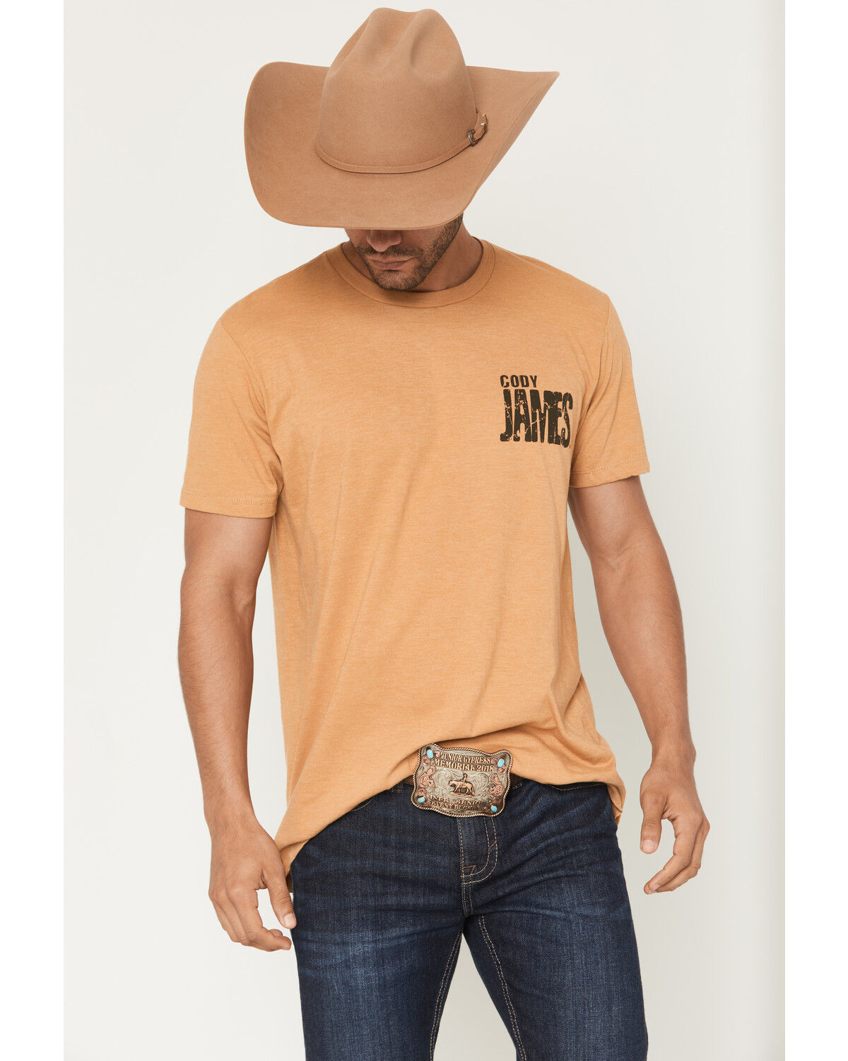Image #2 - Cody James Men's Scorpion Short Sleeve Graphic T-Shirt, Gold, hi-res