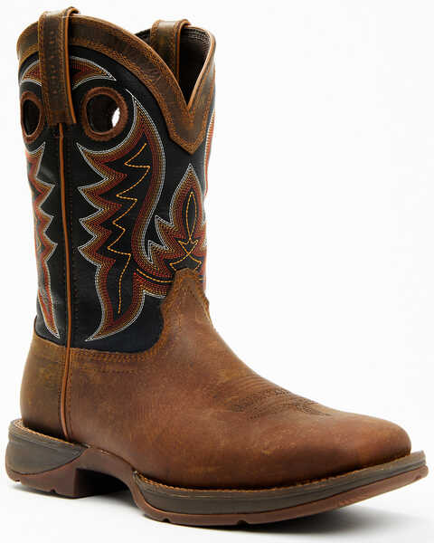 Durango Men's Rebel Western Performance Boots - Square Toe, Brown, hi-res