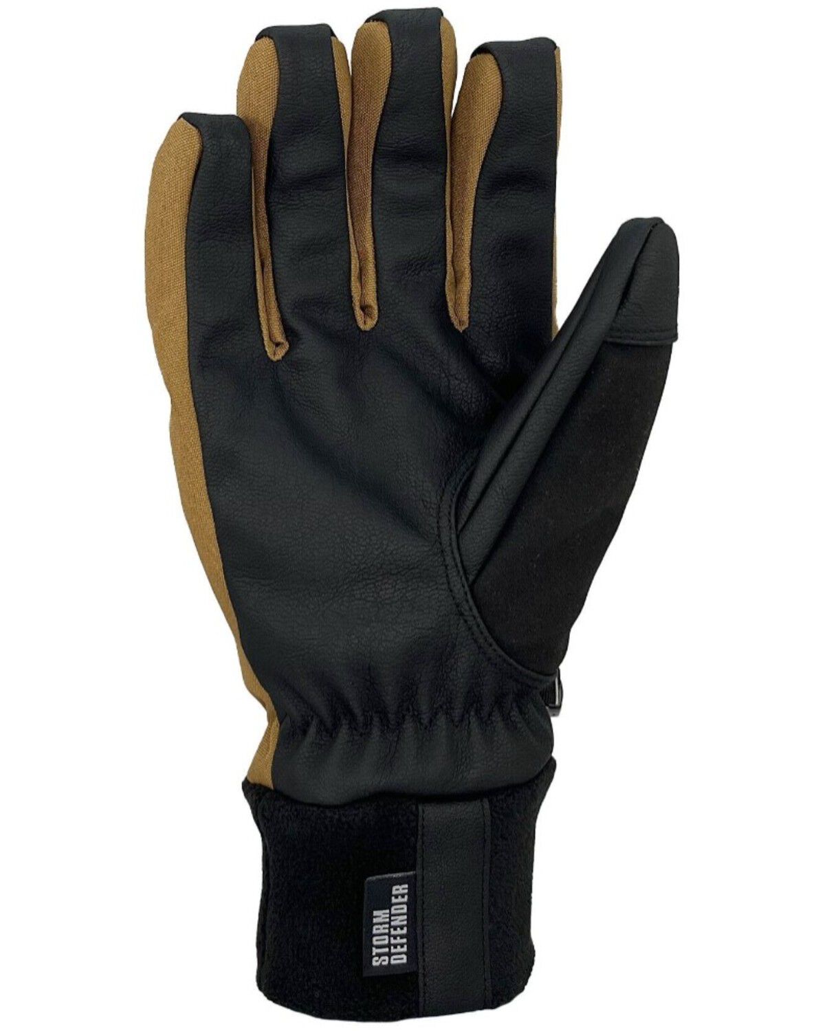 Image #3 - Carhartt Waterproof Thermal-Lined Secure Cuff Gloves, Black/brown, hi-res