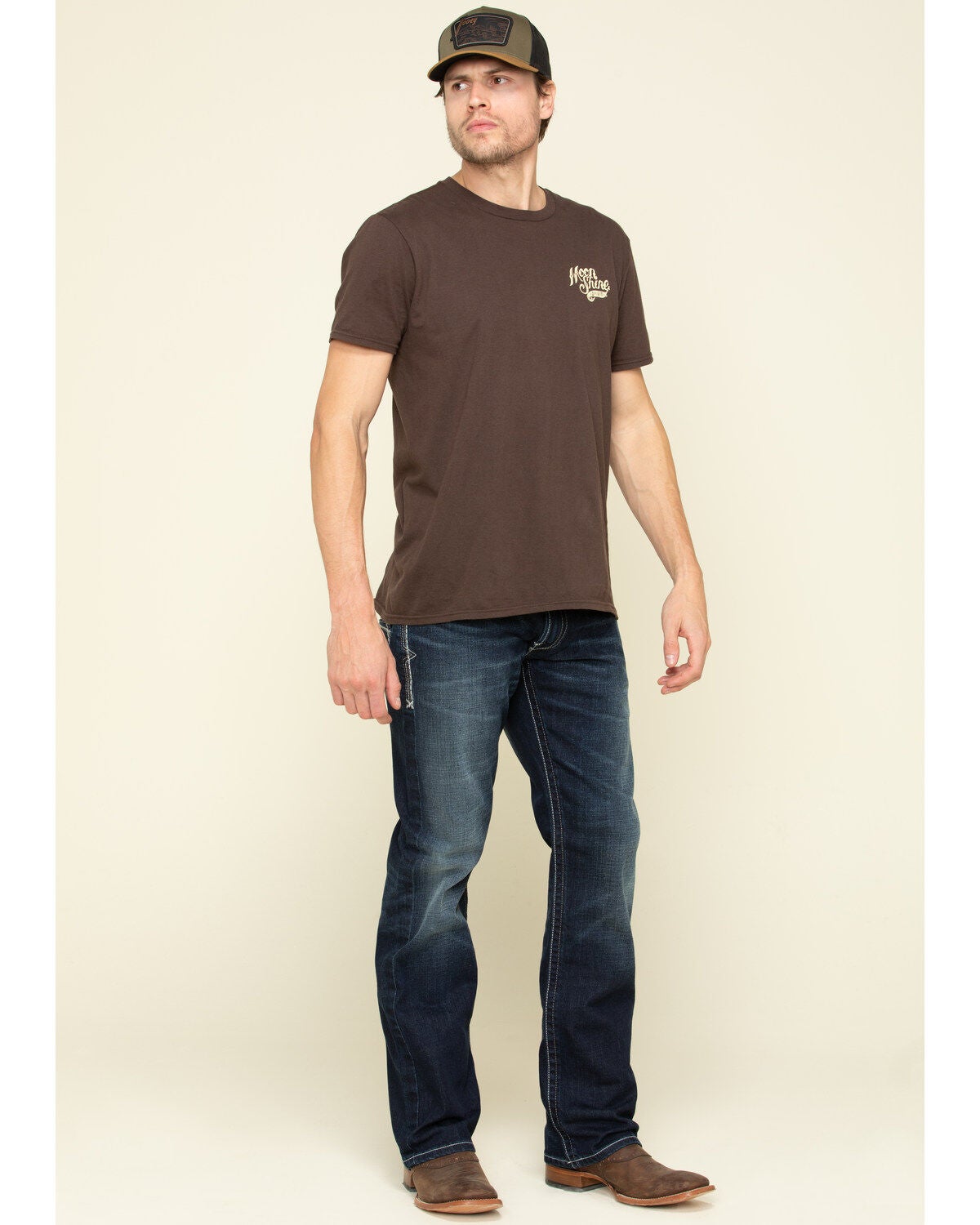 Image #6 - Ariat Men's M5 Nightingale Dark Stretch Stackable Slim Straight Jeans, , hi-res