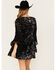 Image #4 - Shyanne Women's Flare Sleeve Burn Out Velvet Dress, , hi-res